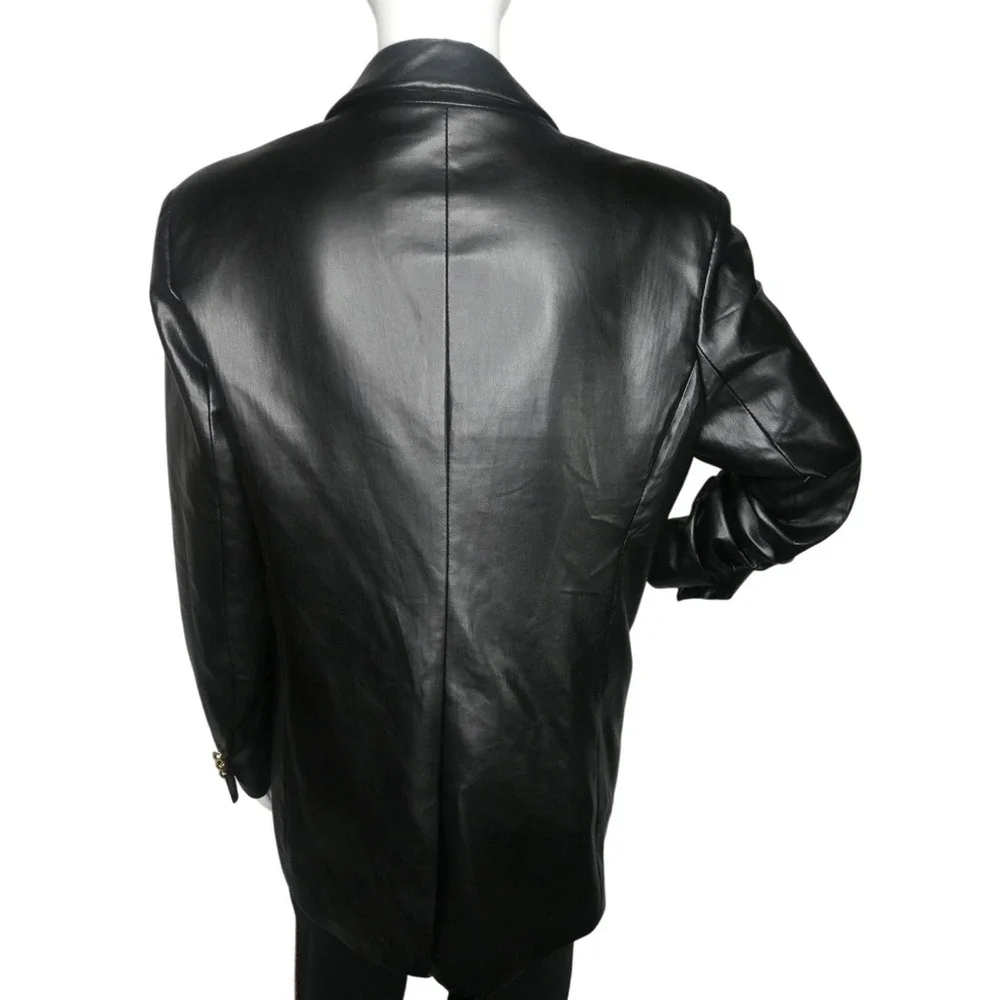Truth Women's Faux Leather Jacket Black Size 10‎
